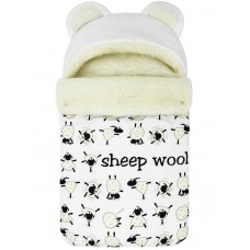 Конверт "Мишка" принт "Funny Sheep" Меховой Зима 