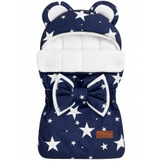 Конверт "Мишка" Star Mix Dark Blue Флис Зима Конверт "Мишка" Star Mix Dark Blue Флис Зима