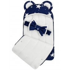 Конверт "Мишка" Star Mix Dark Blue Флис Зима Конверт "Мишка" Star Mix Dark Blue Флис Зима