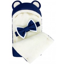 Конверт "Мишка" Dark Blue Меховой Зима 