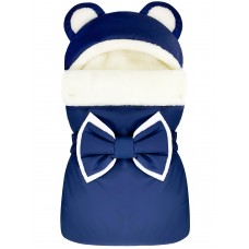 Конверт "Мишка" Dark Blue Меховой Зима 