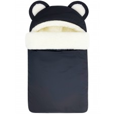 Конверт "Мишка" Black Меховой Зима