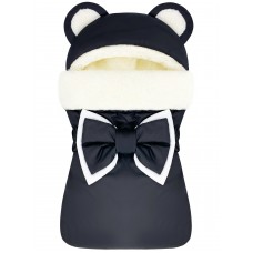 Конверт "Мишка" Black Меховой Зима