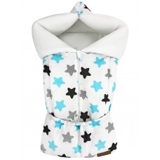 Конверт "Junior" Blue Black Флис Белый Деми