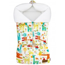 Конверт "Junior" Жирафики Флис Белый Зима