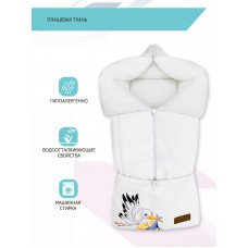 Конверт "Junior" принт "Аистенок и Малыш" Флис Зима Конверт "Junior" принт "Аистенок и Малыш" Флис Зима