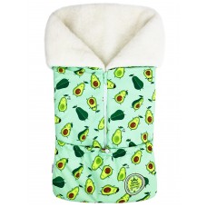 Конверт "Junior" принт "Avocado" Меховой Зима