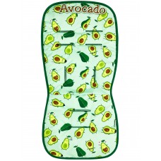 Матрасик в коляску и автокресло принт "Avocado"