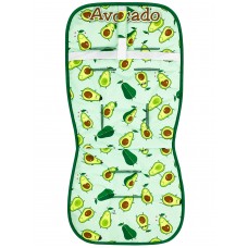 Матрасик в коляску и автокресло принт "Avocado"