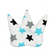 Подушка для новорожденного "Корона" Blue Black