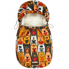 Конверт "Urban Style" Bears with Hearts Меховой Зима