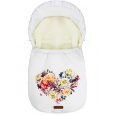 Конверт "Urban Style" принт "Floral Heart" Меховой Зима