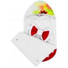 Конверт "Kinder Surprise" Red Flowers Auto Флис Деми 
