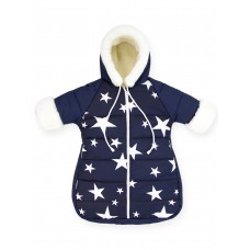 Конверт-комбинезон "Romper" Star Mix Dark Blue "Vest" Меховой Зима