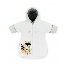 Конверт-комбинезон "White Milk" принт "Flower Raccoon" Кулирка Зима Конверт-комбинезон "White Milk" принт "Flower Raccoon" Кулирка Зима