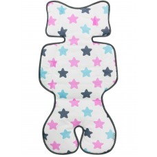 Матрасик в коляску и автокресло "Shape" Pink Black