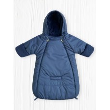 Конверт-комбинезон "Dual" Dark Blue Синий Флис Деми 