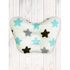 Подушка для новорожденного "Blue Black"